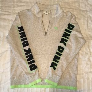 PINK Victoria’s Secret 3/4 zip sweatshirt